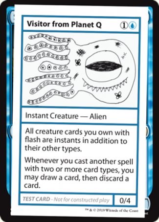 Visitor from Planet Q (2021 Edition) [Mystery Booster Playtest Cards] | Cards and Coasters CA