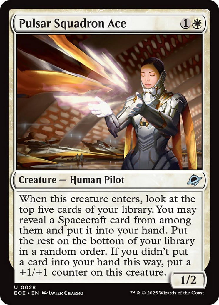 Pulsar Squadron Ace [Edge of Eternities] | Cards and Coasters CA