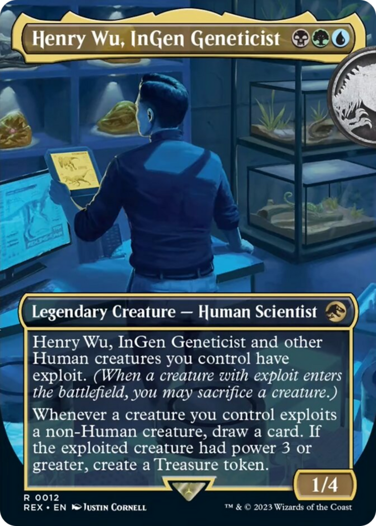 Henry Wu, InGen Geneticist (Borderless) [Jurassic World Collection] | Cards and Coasters CA