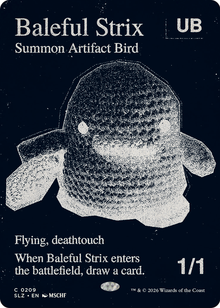 Baleful Strix (0209) [Secret Lair x MSCHF: The Zeta Set] | Cards and Coasters CA