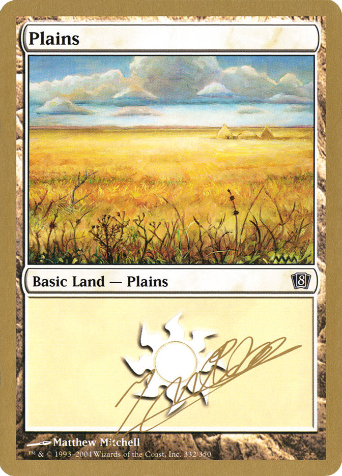 Plains (jn332) (Julien Nuijten) [World Championship Decks 2004] | Cards and Coasters CA