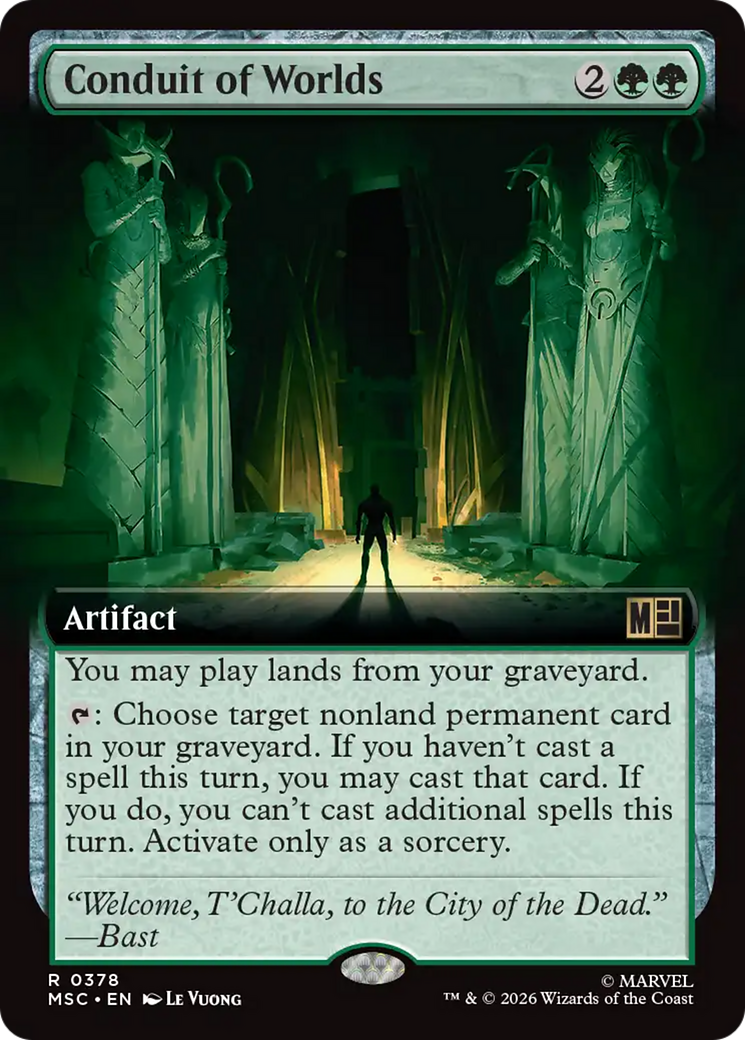 Conduit of Worlds (Extended Art) [Marvel Super Heroes Commander] | Cards and Coasters CA