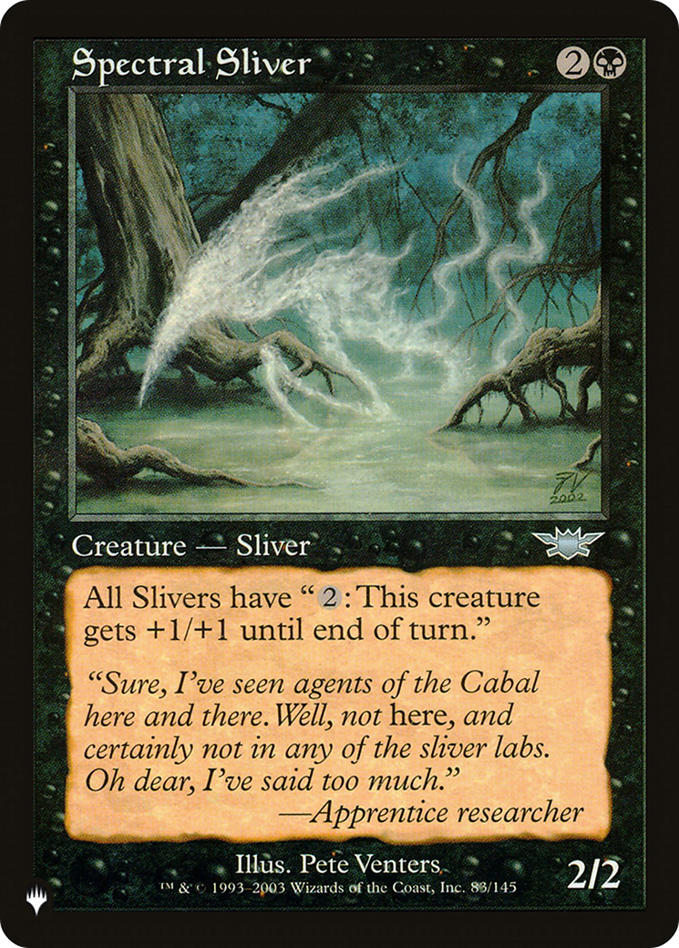 Spectral Sliver [The List Reprints] | Cards and Coasters CA