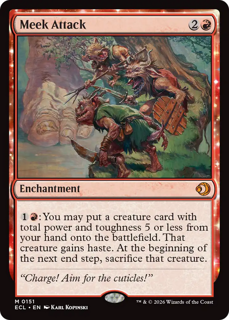 Meek Attack [Lorwyn Eclipsed] | Cards and Coasters CA
