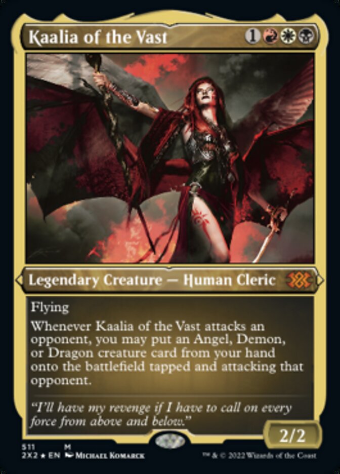 Kaalia of the Vast (Foil Etched) [Double Masters 2022] | Cards and Coasters CA