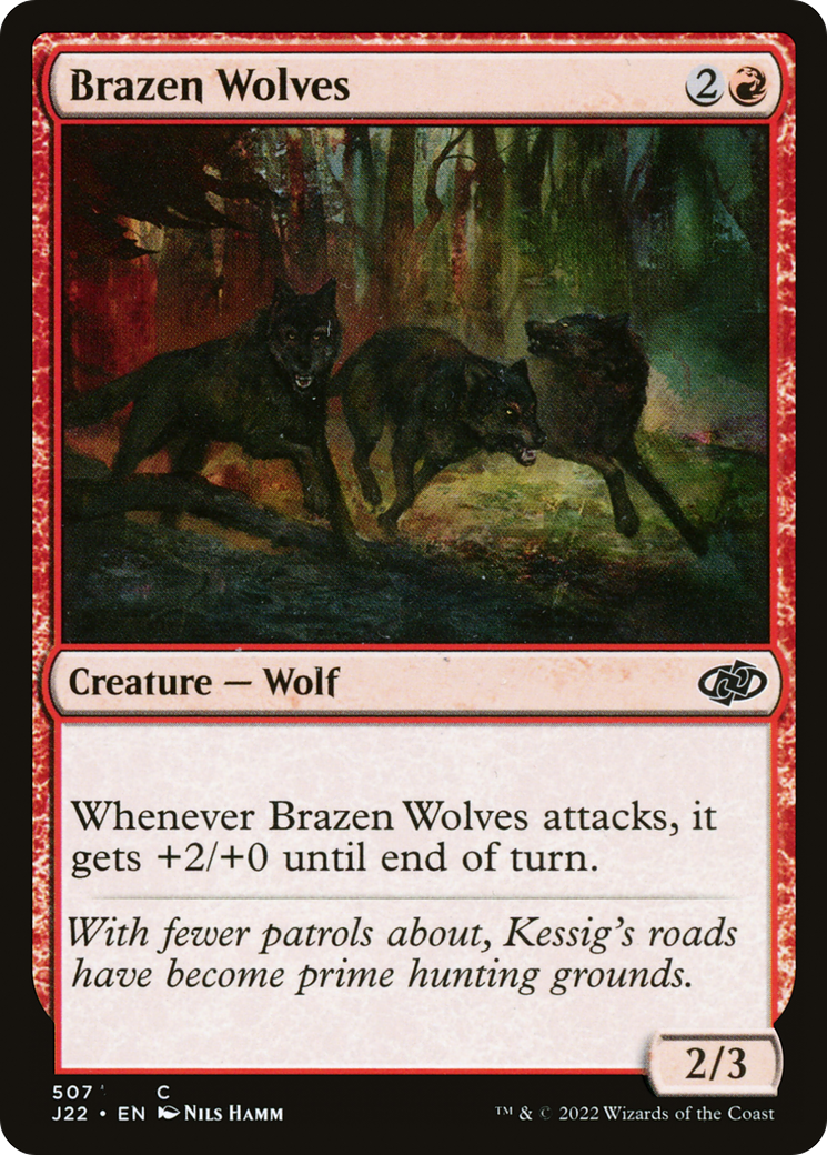 Brazen Wolves [Jumpstart 2022] | Cards and Coasters CA