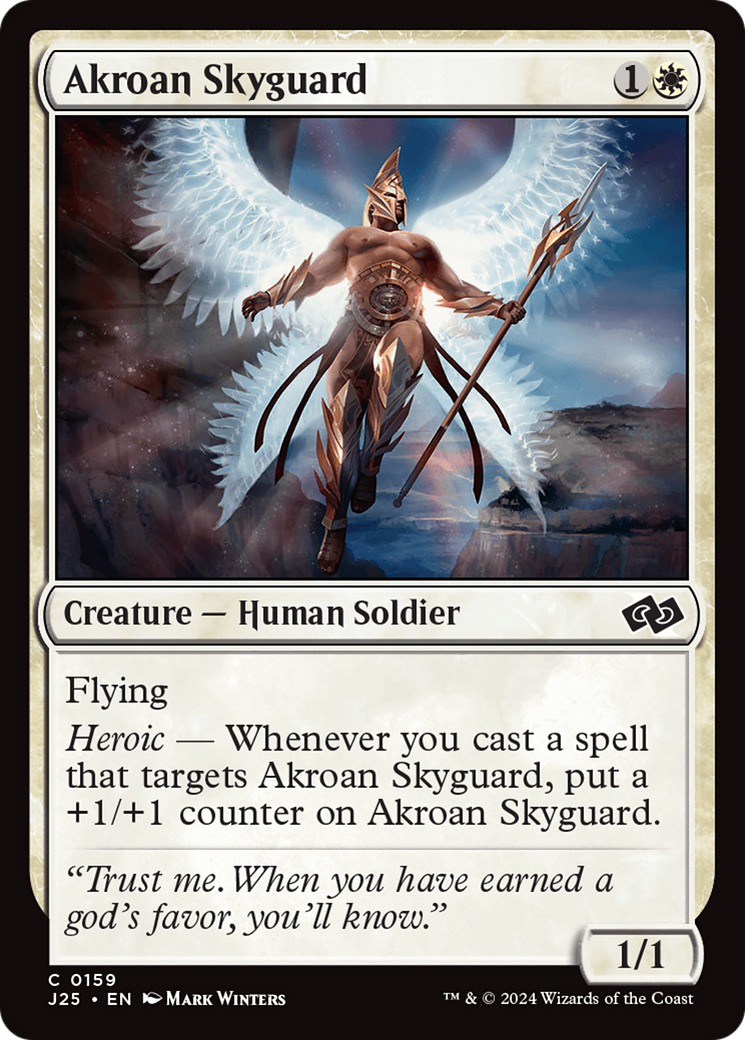 Akroan Skyguard [Foundations Jumpstart] | Cards and Coasters CA