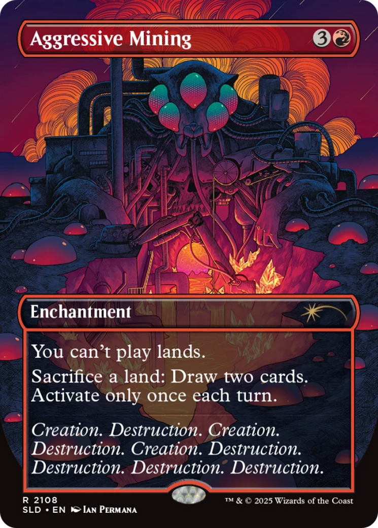 Aggressive Mining [Secret Lair Drop Series] | Cards and Coasters CA