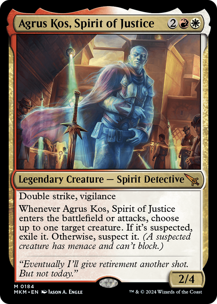 Agrus Kos, Spirit of Justice [Murders at Karlov Manor] | Cards and Coasters CA