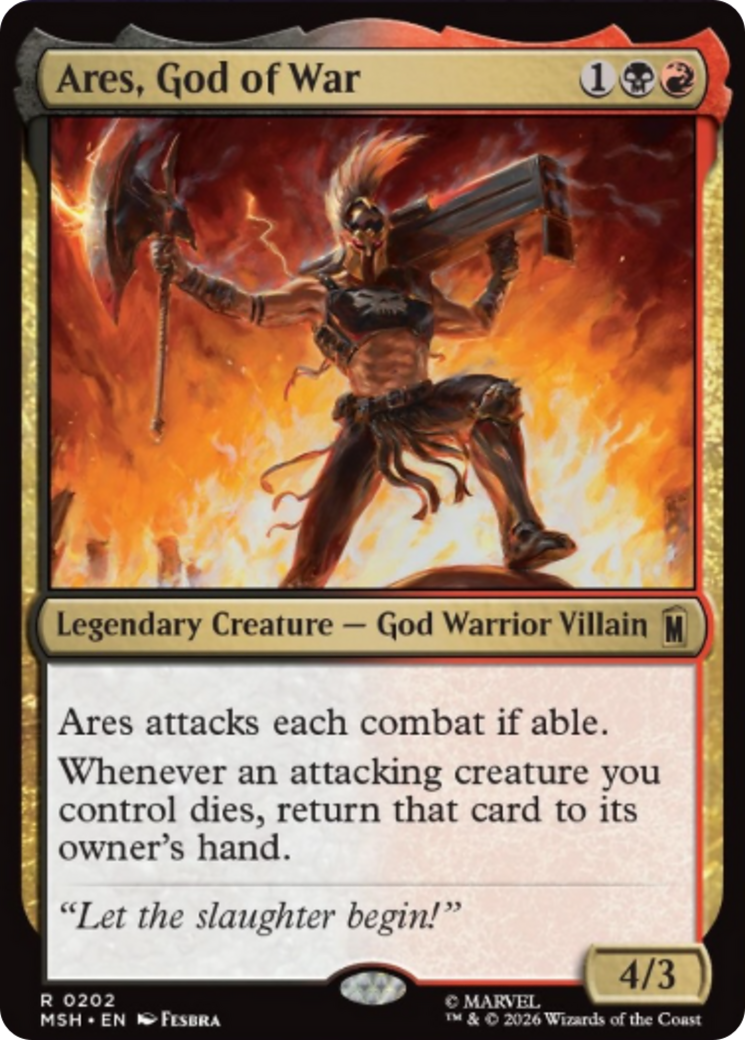 Ares, God of War [Marvel Super Heroes] | Cards and Coasters CA