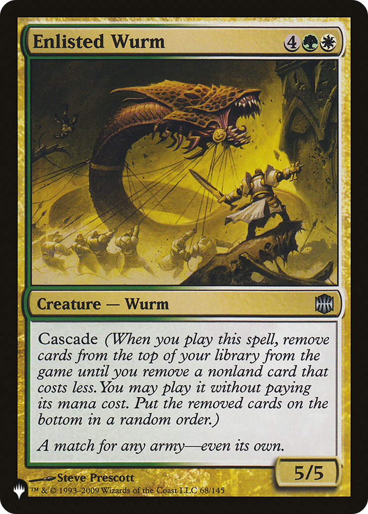 Enlisted Wurm [The List] | Cards and Coasters CA