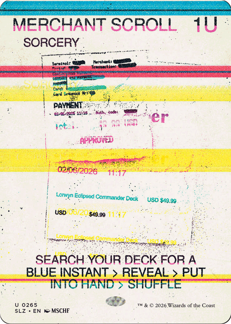 Merchant Scroll (0265) [Secret Lair x MSCHF: The Zeta Set] | Cards and Coasters CA