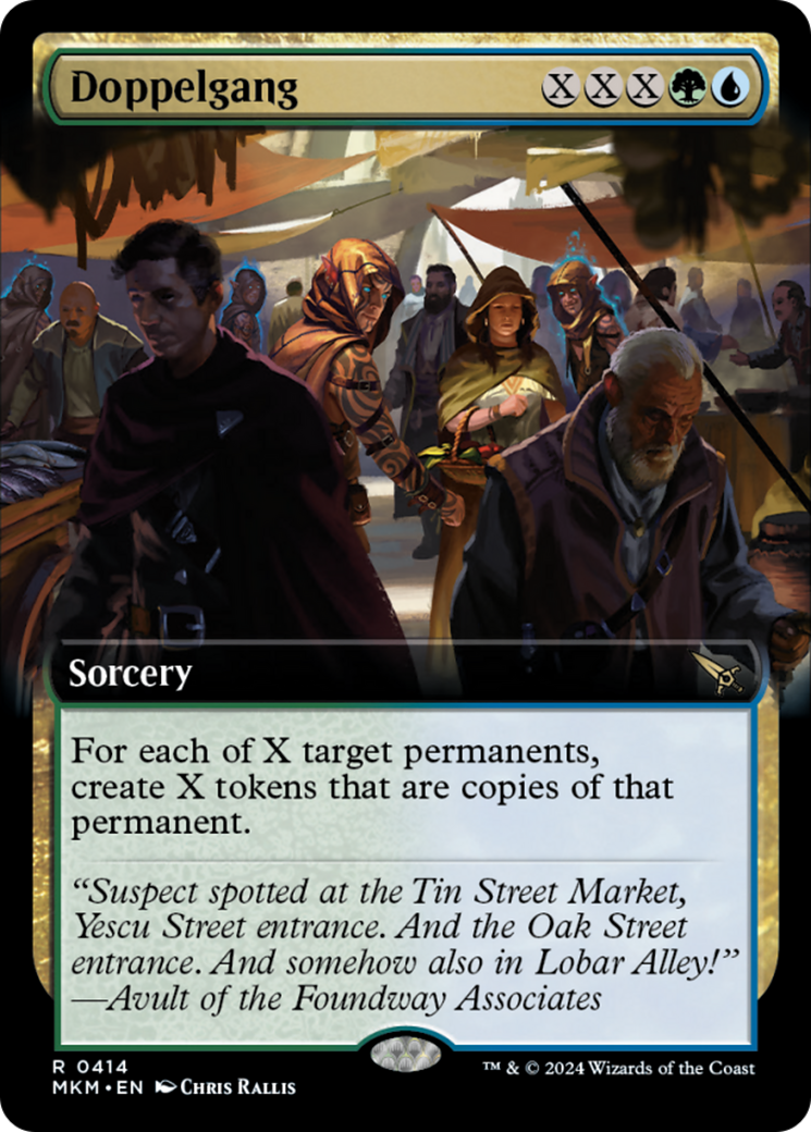 Doppelgang (Extended Art) [Murders at Karlov Manor] | Cards and Coasters CA