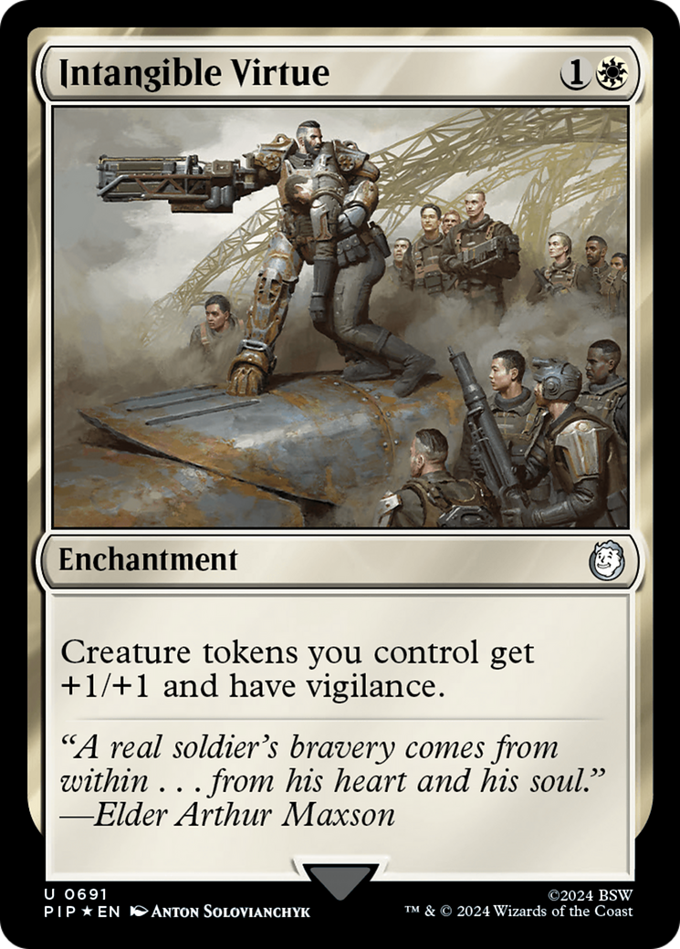 Intangible Virtue (Surge Foil) [Fallout] | Cards and Coasters CA