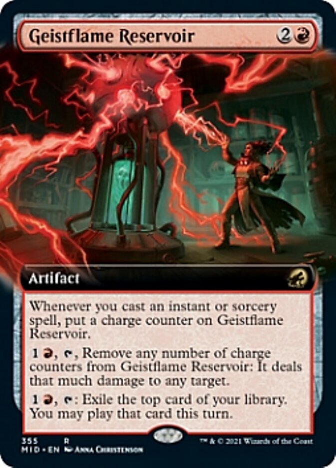 Geistflame Reservoir (Extended Art) [Innistrad: Midnight Hunt] | Cards and Coasters CA