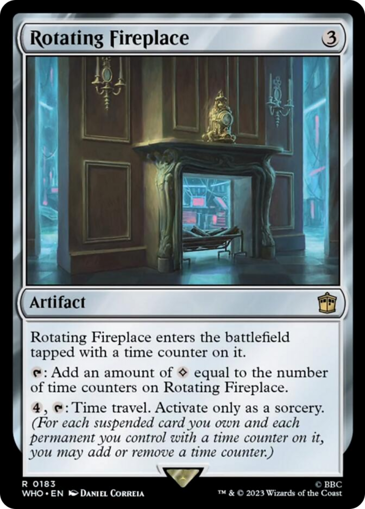 Rotating Fireplace [Doctor Who] | Cards and Coasters CA