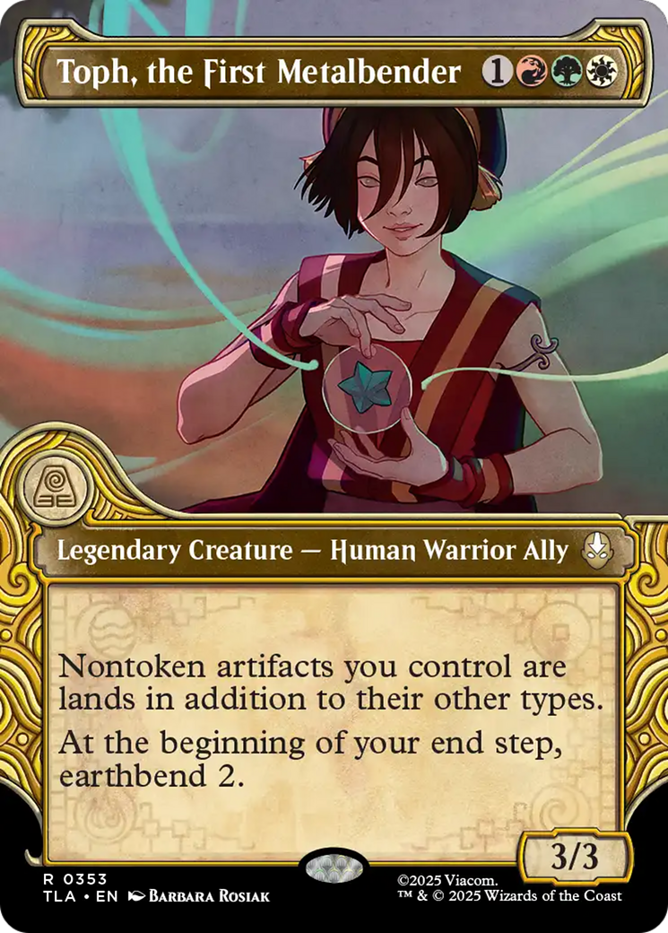 Toph, the First Metalbender (Showcase) [Avatar: The Last Airbender] | Cards and Coasters CA