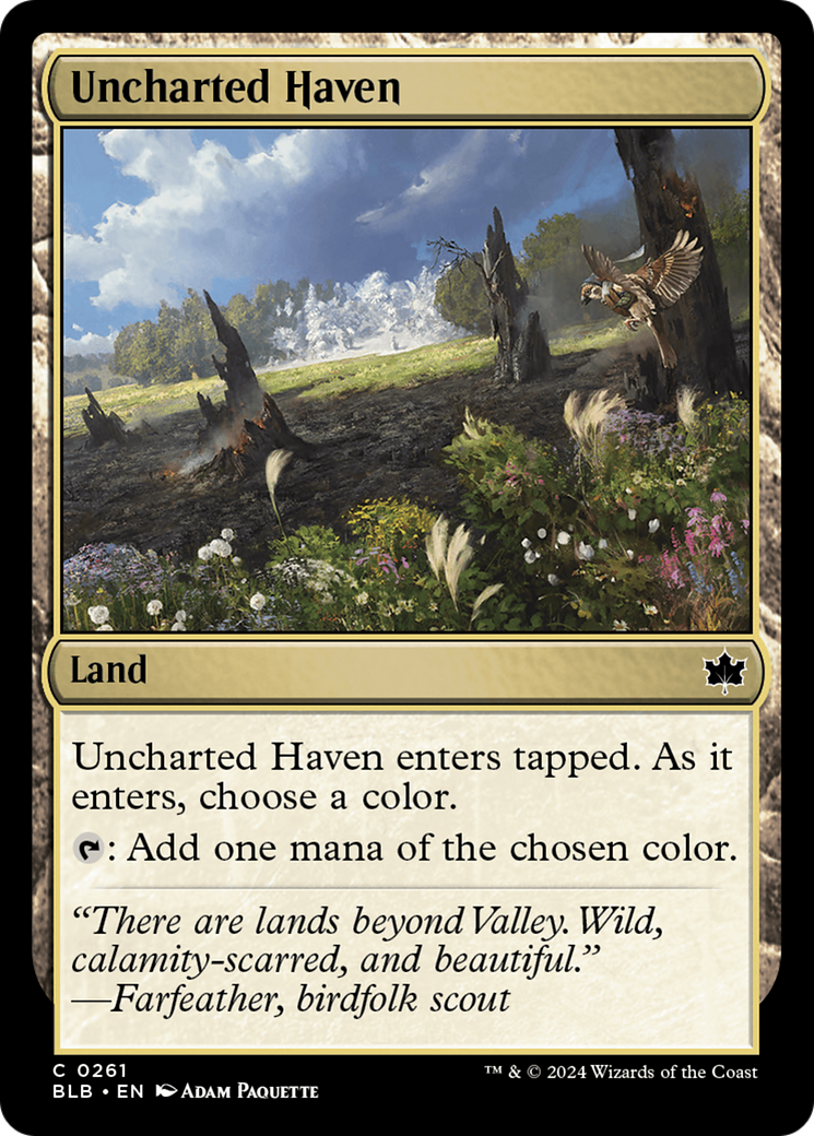 Uncharted Haven [Bloomburrow] | Cards and Coasters CA