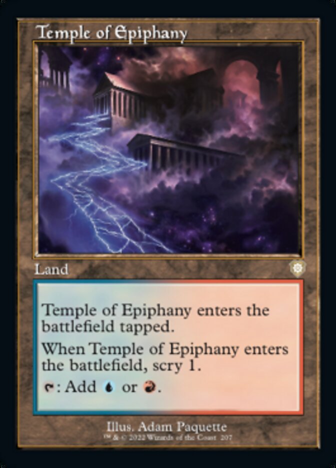 Temple of Epiphany (Retro) [The Brothers' War Commander] | Cards and Coasters CA