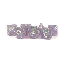 FanRoll Dice Set: Icy Opal Purple | Cards and Coasters CA