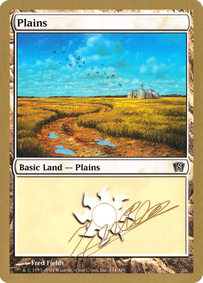 Plains (jn334) (Julien Nuijten) [World Championship Decks 2004] | Cards and Coasters CA