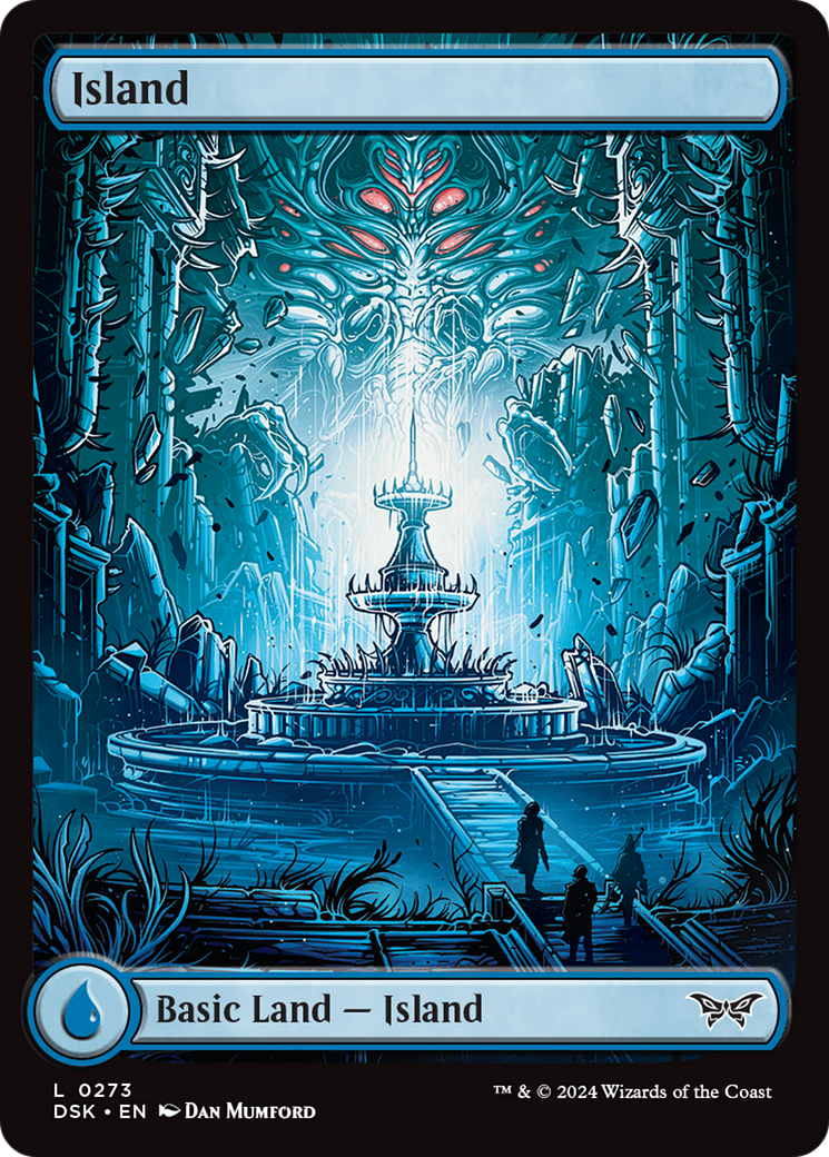 Island (273) - Full Art [Duskmourn: House of Horror] | Cards and Coasters CA