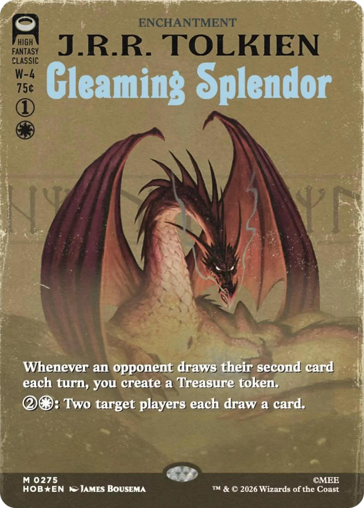 Gleaming Splendor (Borderless) [The Hobbit] | Cards and Coasters CA