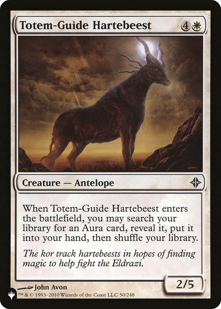 Totem-Guide Hartebeest [The List Reprints] | Cards and Coasters CA