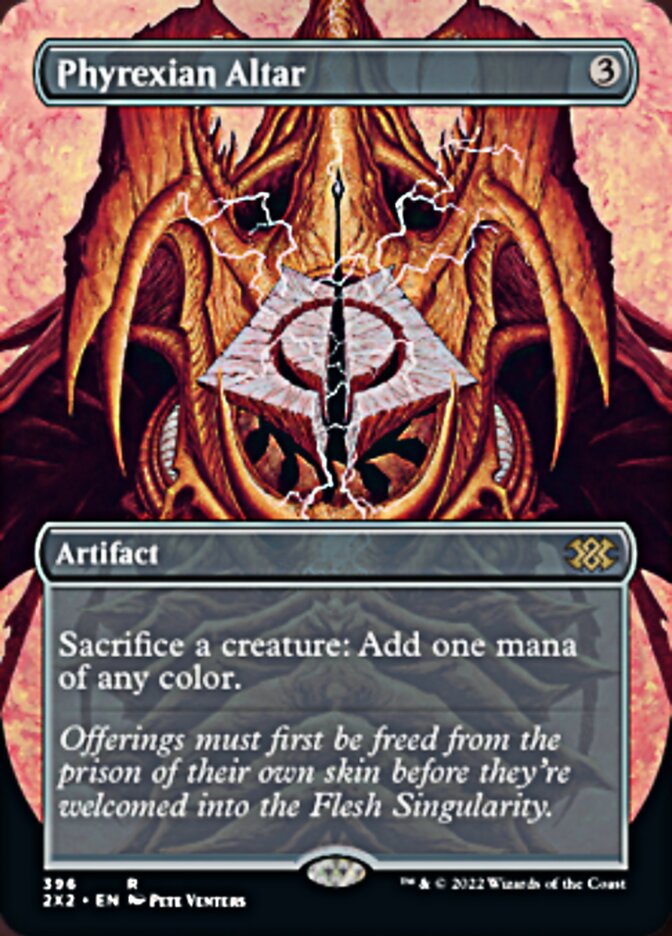 Phyrexian Altar (Borderless Alternate Art) [Double Masters 2022] | Cards and Coasters CA