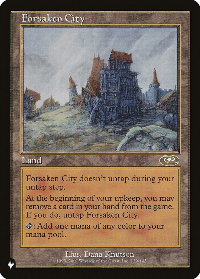 Forsaken City [The List] | Cards and Coasters CA