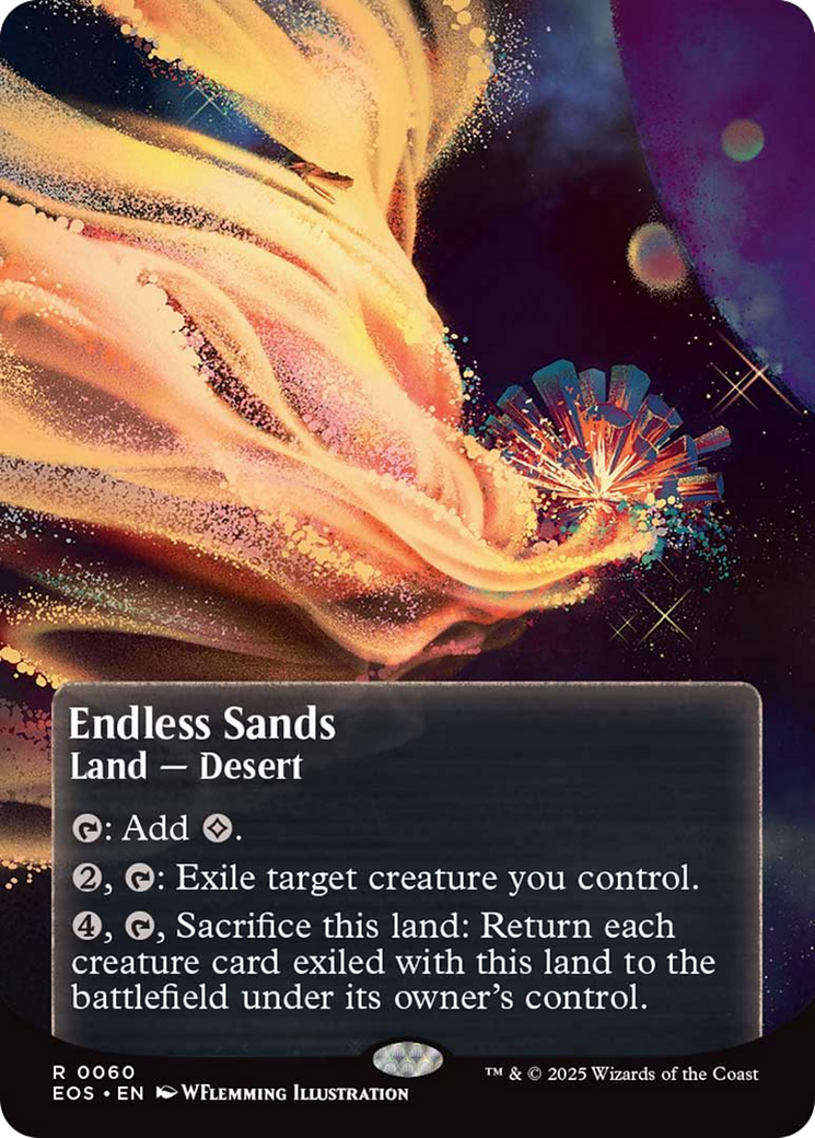 Endless Sands (0060) (Borderless) [Edge of Eternities: Stellar Sights] | Cards and Coasters CA