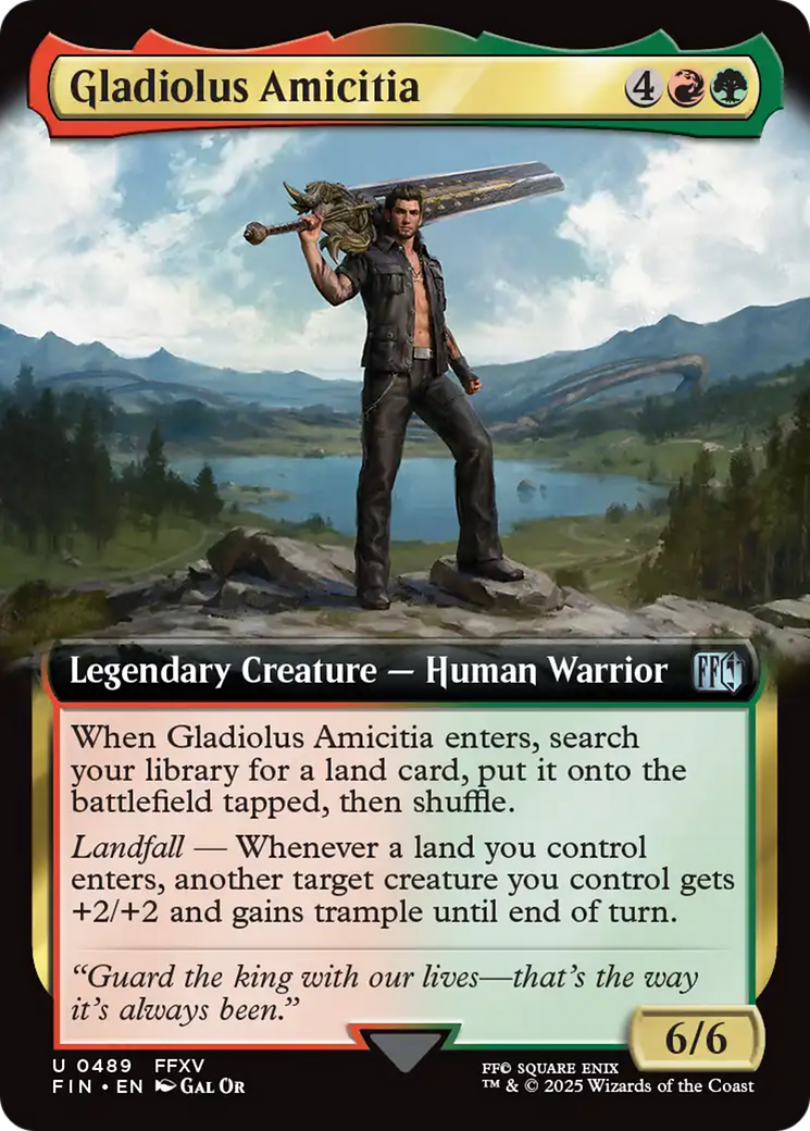 Gladiolus Amicitia (Extended Art) [FINAL FANTASY] | Cards and Coasters CA