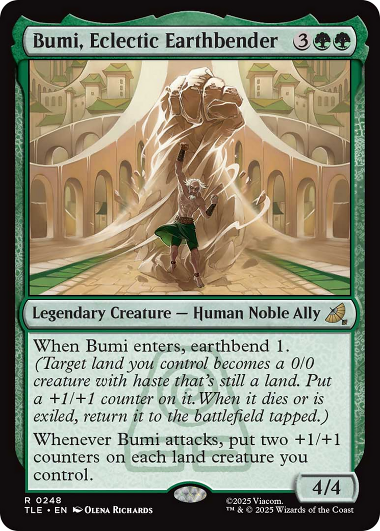 Bumi, Eclectic Earthbender [Avatar: The Last Airbender: Eternal-Legal] | Cards and Coasters CA