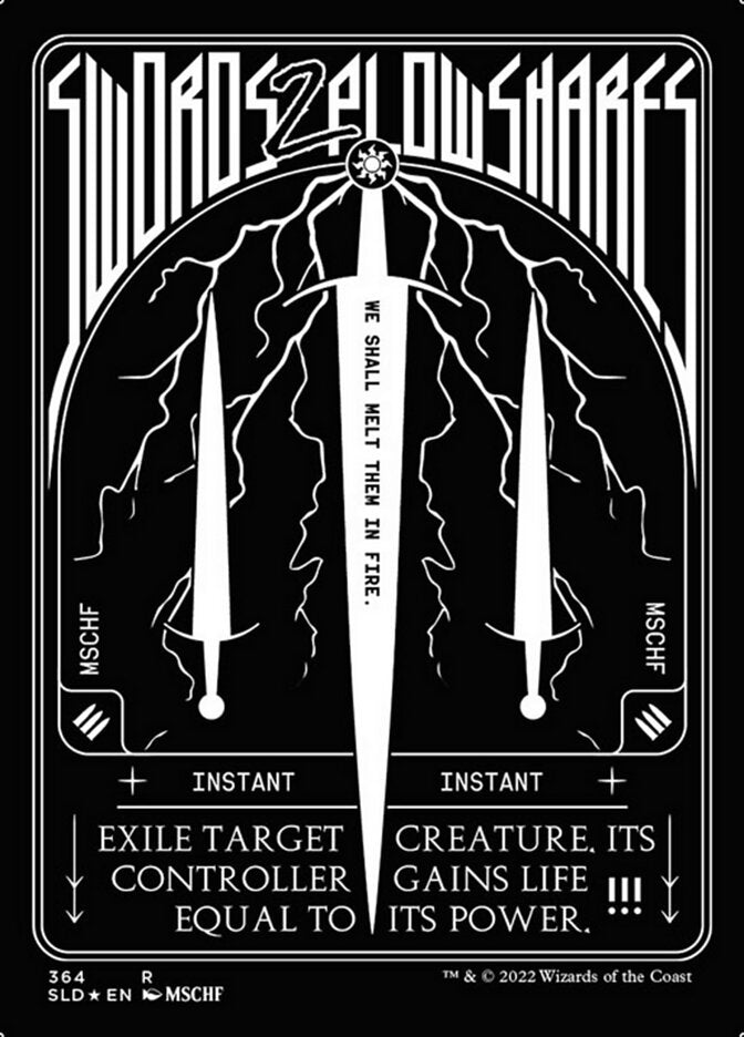 Swords to Plowshares (364) (Foil Etched) [Secret Lair Drop Series] | Cards and Coasters CA