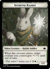 Wall // Intrepid Rabbit Double-Sided Token [Bloomburrow Tokens] | Cards and Coasters CA