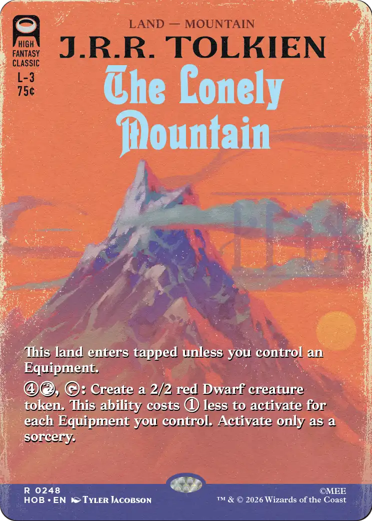 The Lonely Mountain (Borderless) (0248) [The Hobbit] | Cards and Coasters CA