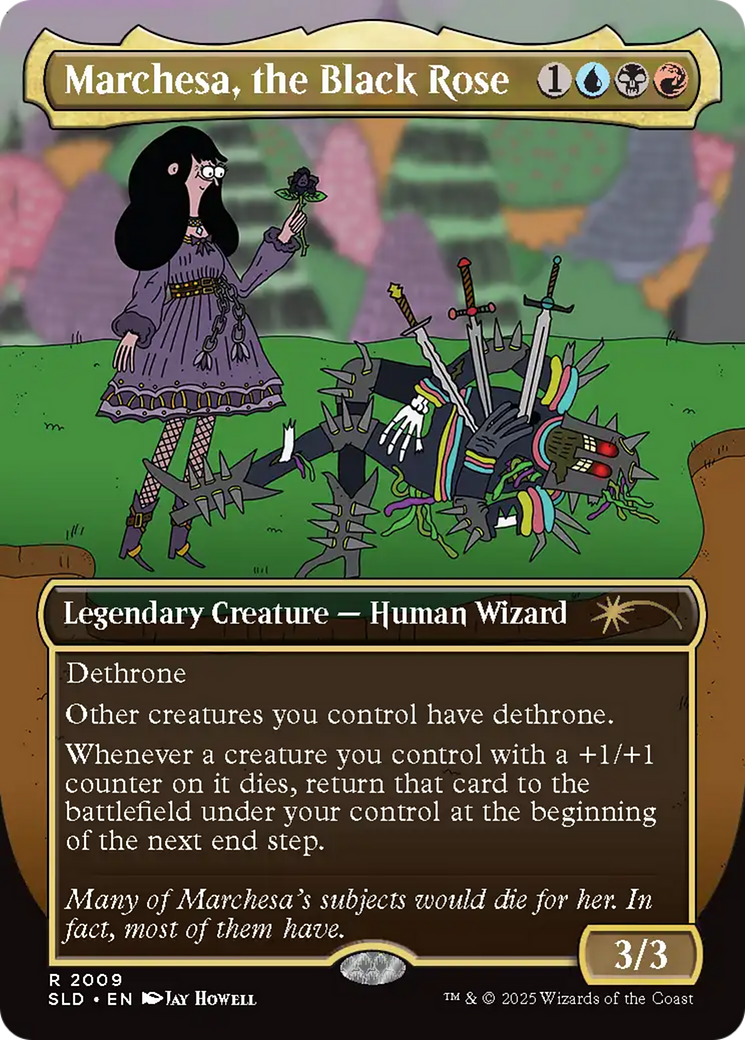 Marchesa, the Black Rose (Rainbow Foil) [Secret Lair Drop Series] | Cards and Coasters CA