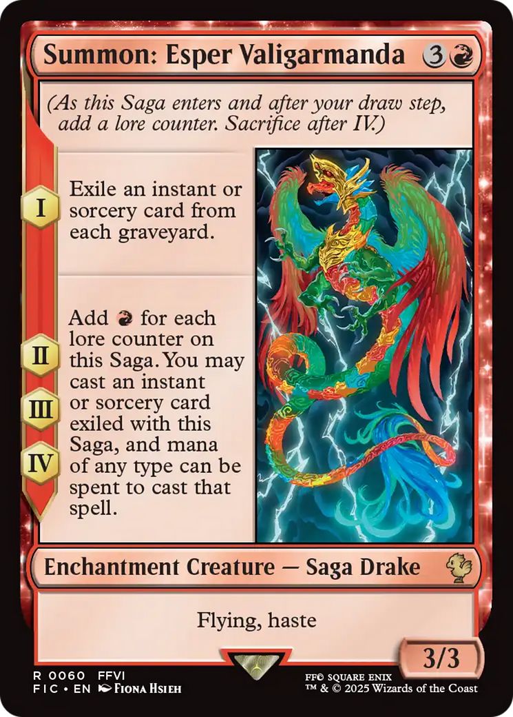 Summon: Esper Valigarmanda [FINAL FANTASY Commander] | Cards and Coasters CA