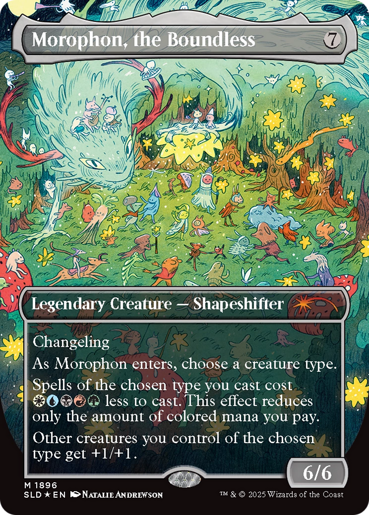 Morophon, the Boundless (Display Commander) - Thick Stock (Double Rainbow Foil) [Secret Lair Drop Series] | Cards and Coasters CA