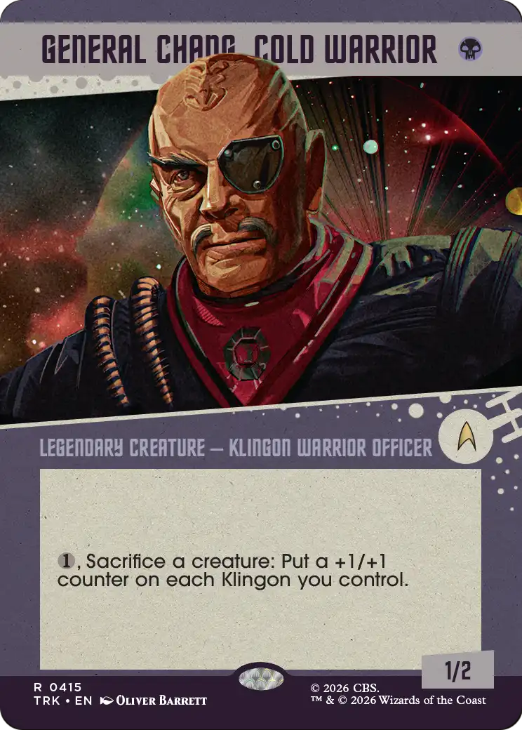 General Chang, Cold Warrior (0415) (Showcase) [Star Trek] | Cards and Coasters CA