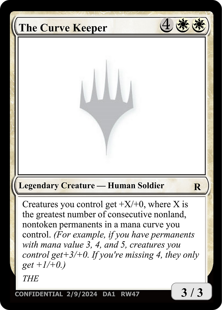 The Curve Keeper [Unknown Event] | Cards and Coasters CA