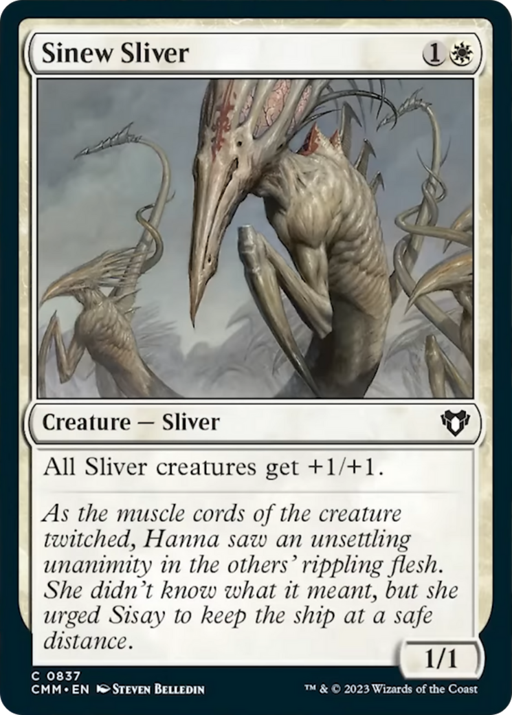 Sinew Sliver [Commander Masters] | Cards and Coasters CA