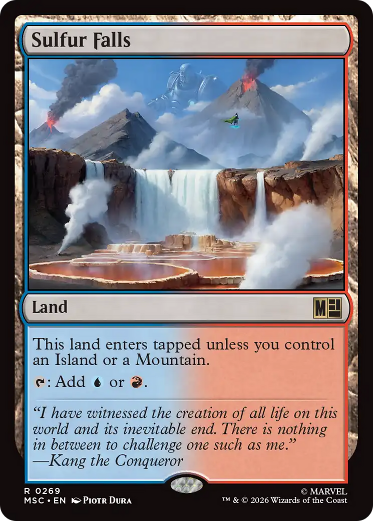 Sulfur Falls [Marvel Super Heroes Commander] | Cards and Coasters CA