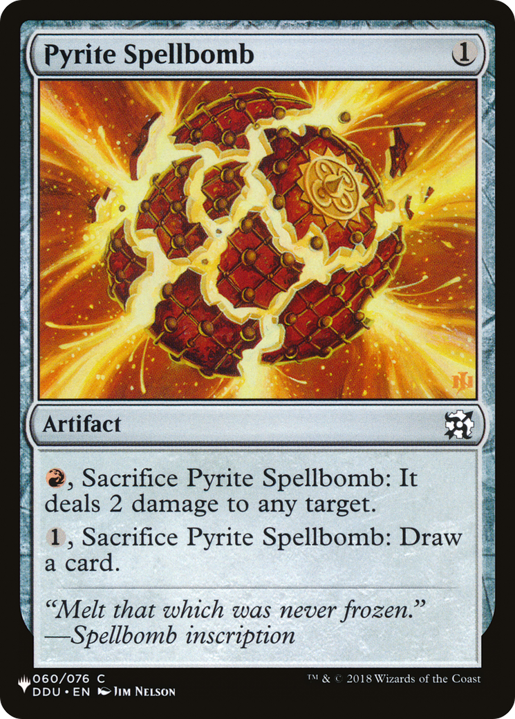 Pyrite Spellbomb [The List Reprints] | Cards and Coasters CA