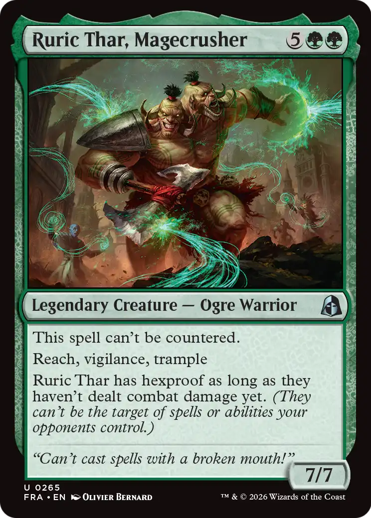 Ruric Thar, Magecrusher [Reality Fracture] | Cards and Coasters CA