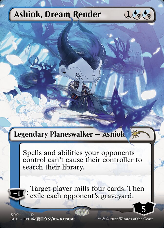 Ashiok, Dream Render (Borderless) [Secret Lair Drop Series] | Cards and Coasters CA