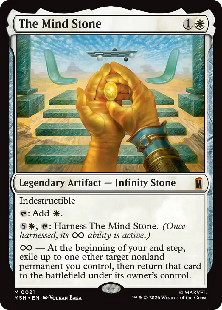 The Mind Stone [Marvel Super Heroes] | Cards and Coasters CA