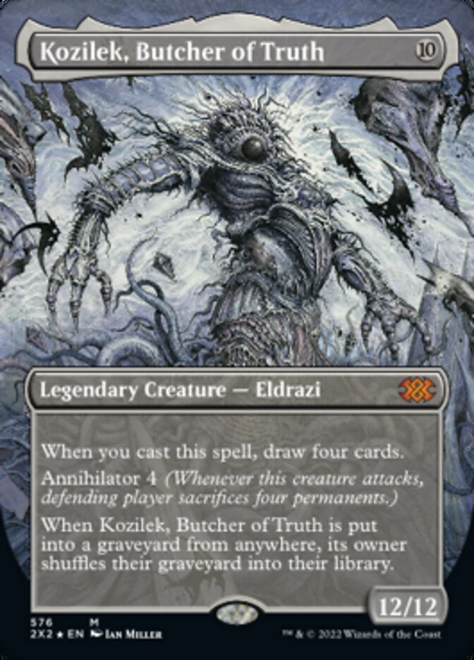 Kozilek, Butcher of Truth (Textured Foil) [Double Masters 2022] | Cards and Coasters CA