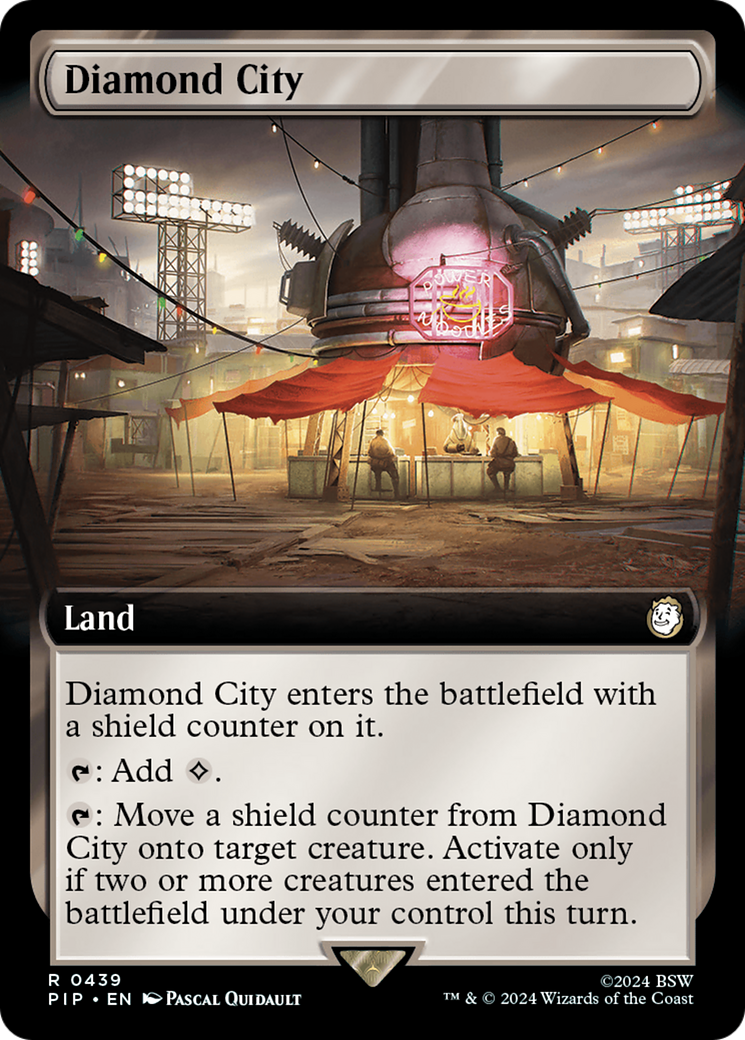 Diamond City (Extended Art) [Fallout] | Cards and Coasters CA
