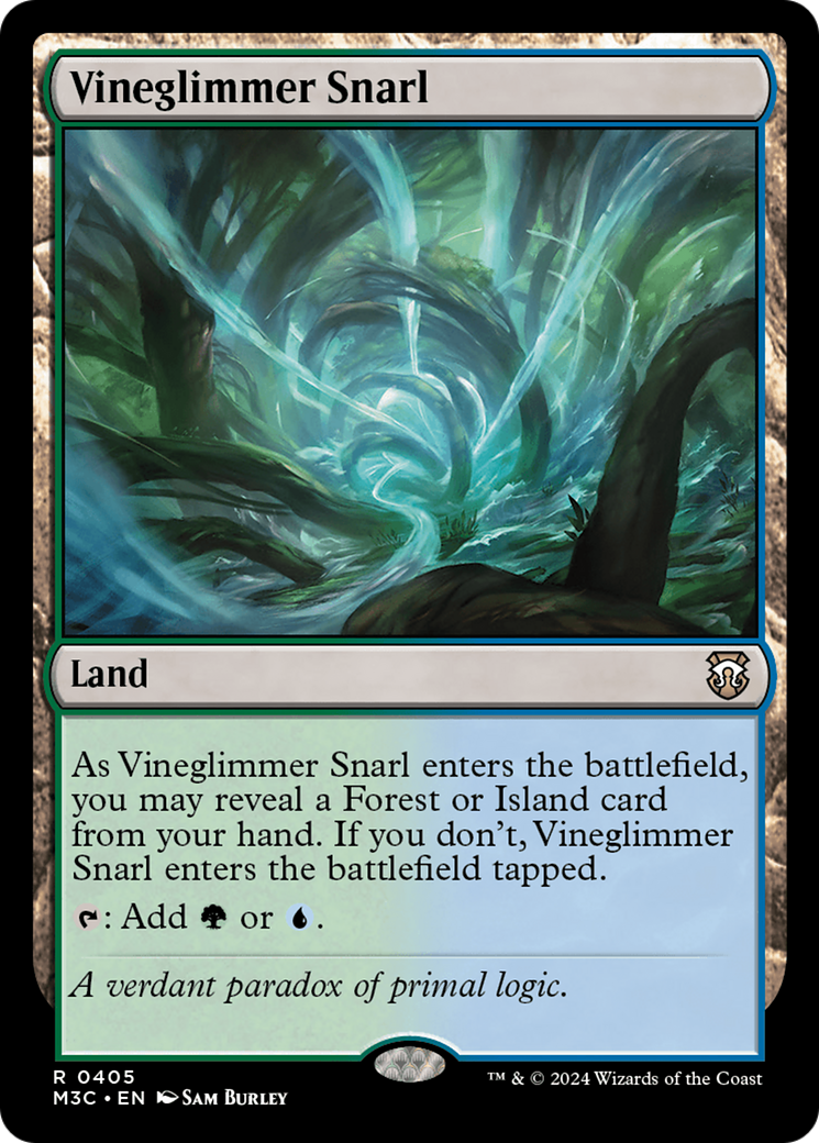 Vineglimmer Snarl (Ripple Foil) [Modern Horizons 3 Commander] | Cards and Coasters CA